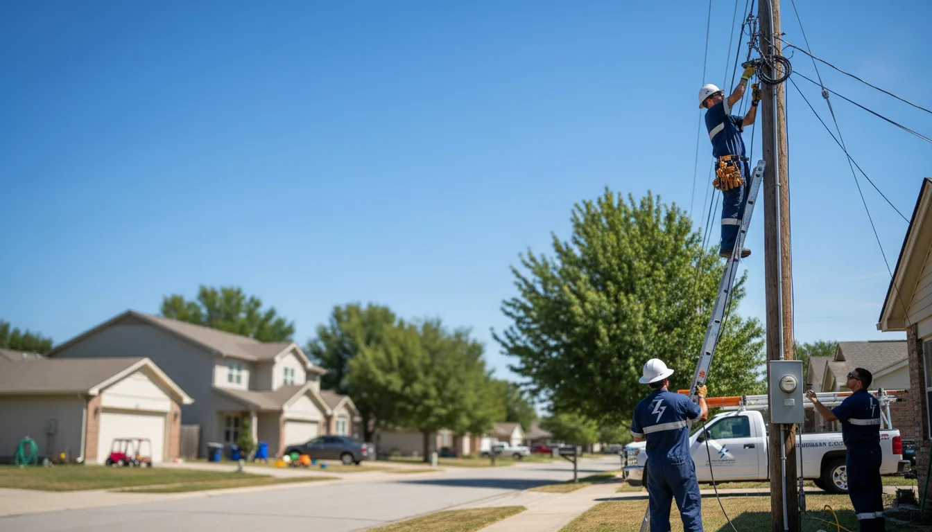 Residential electrician providing installation services in Milner, GA